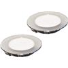 2 Faretti Led Da Incasso NIX NUOVA VERSIONE 2020-2W, 150LM, 220V, Trasformatore