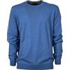 FERRANTE maglia taglio felpa CELESTE G30121 100% lana merinos extrafine