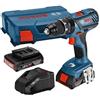 Bosch Trapano avvitatore a batteria Bosch GSB18V-28 13 mm 2x2 Ah 18 V Li-Ion con custo