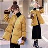 Cappotto Donna Giallo Senape Invernale Con Dettagli In Ecopelliccia CF62756