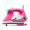 oliso TG1600 Pro Plus SmartIron con sollevamento automatico - per stirare vestiti, cucito, quilting e artigianato | Ferro da stiro a vapore con piastra Diamond Ceramic-Flow, Tula Pink