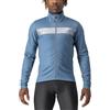 Castelli 4521503 RADDOPPIA 3 JACKET Giacca Uomo, STEEL BLUE/BLUE REFLEX XXL
