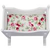 1Pc Mini Culla Giocattolo Bambino Culla piccola per Dolly House (Bianco)
