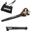 Worx WG583E.9 Soffiatore/aspiratore brushless da 40 V con sacco di raccolta - Solo utensile