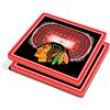 YouTheFan NHL Detroit Red Wings 3D StadiumViews sottobicchieri, 10,2 x 10,2 cm