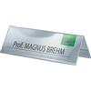 SIGEL TA132 Portanome da tavolo, a tettuccio, trasparente, per 190x60 mm, 5 pz