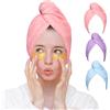 Good Nite Set da 3 Turbante Asciugacapelli in Microfibra con Bottone Asciugamano per Capelli Rapido e Morbido Ideale per Capelli Ricci Lisci