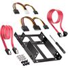 1Pc 2,5 Giri 3,5 pollici Doppio disco SSD Supporto Cavo disco rigido Cavo