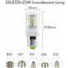 RANPO 25W-150W LED Mais Lampadina B22 E14 E27 Vite Base Super Bright Bianco Lampada
