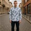 Antony Morato Uomo Camicia XL Slim Righe Ananas Casual Roll-Up a Bottoni