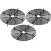 3PCS Coprivaso Forma Rotonda per Fioriere 30cm in Nero Verde Bianco