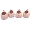 Subitodisponibile 1 PZ Palloncino Portapiantine ceramica ROSA con Scritte Oro BOMBONIERA 1AI8