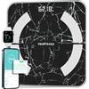 Healthkeep Personal Weighing Scales, Healthkeep Balance Bluetooth Impedenzometer High Precision Connected Scale with App 13 Indicators for Andriod and iOS Max 180kg/400lb/28st, 11x11 inch, Black Marble