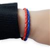 Bracciale Rosso e Blu Bologna fc Cagliari Genoa Argento Uomo Donna braccialetto