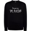 FELPA Directed by Tim Burton Regista Nightmare before nera Cappuccio o Girocollo