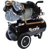 CEVIK PRO - CA-PRO25VX - Compressore Aria - Testata a V - 72 dB - 24 Litri - 3HP - Max 8 Bar - 340 l/min - Con Olio - Doppia Uscita Aria - Compatto e Portatile - Compressore per Verniciatura e Utensili Pneumatici
