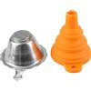 Tazza Con Filtro In Resina In Metallo Per Stampante 3D + Imbuto In Silicone