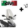 GIVI Parabrezza COMPLETO KYMCO Agility S 125 2022 2023 2024 2025 2026 GIVI