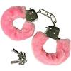 manette pelose rosa con chiavi pacco anonimo
