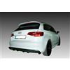 AUTO-STYLE Paraurti posteriore (Diffusore) compatibile con Audi A3 8V Sportback 2012- (Incavo scarico sinistro) (ABS)