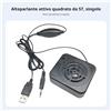 Mini soundbar USB per PC/laptop, acciaio, driver 57mm