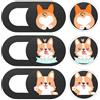 Coperchio della fotocamera 3pcs Slide Blocker Dog Pattern Privacy Protection