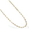 Collana catena da uomo maglia nodo marina in oro giallo 18 kt lunghezza cm 60