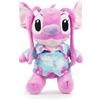 Disney Stitch - Soft Peluche Angel Hawaii con camicia azzurra a fiori alto 30 cm