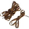 2PAIR Classic Flat Shoelaces Creative Shoe Ties Accessori (leopardo)