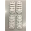Set 4 supporti autoadesivi organizer per cavi bianchi 6,5x3 cm cod. 8XT5XA