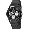 Sector Orologio Uomo SECTOR 660 R3253517003 Multifunzione Bracciale Acciaio Mesh Nero