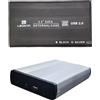 CASE BOX ESTERNO PER HARDISK HD 3.5" SATA USB 2.0 HDD HARD DISK ALLUMINIO