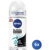 Nivea 6x Bundle Nivea Black & White Invisible Fresh Roll-On 50 Ml