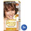 Garnier 3x Bundle Belle Color Colorante Capelli 5 Biondo Scuro Naturale Made In Italy
