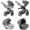 Momon Vernuji 2.0M Passeggino Trio Leggero Compatto Pieghevole 0-36m Milk Wafer Momon