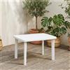 IPAE PROGARDEN Tavolo da Giardino Rettangolare Polipropilene 1010x680x720 Bianco IPAE PROGARDEN