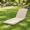 Xtra Cuscino per Lettino Prendisole da Giardino 75+55+55x55 Ecrù Xtra