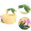 1pc Succulento Flowerpot Green Plants Gardening Supply (marrone chiaro)