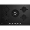 Beko Piano Cottura 5 Fuochi Nero Vetro Beko a Gas 1 Wok 75 cm Incasso HILW75222S