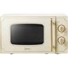 MIDEA Forno Microonde Capacità 20 Litri 700 Watt con Timer Crema MM720CJ7 Retrò MIDEA