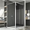 Idralite BOX DOCCIA 75X150 CM ANGOLARE 1 ANTA SCORREVOLE CABINA CRISTALLO TRASPARENTE