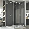 Idralite BOX CABINA DOCCIA 75X150 CM ANGOLARE 2 ANTE CRISTALLO TRASPARENTE SCORREVOLE