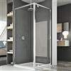 Idralite BOX CABINA DOCCIA 75X100 CM ANGOLARE 1 ANTA BATTENTE VETRO TRASPARENTE AP. 100