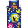 Brandmac Set letto singolo 1 copripiumino e 1 federa SpongeBob Absorb the fun 100% cotone