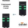 Cardin TRS476400 Telecomando Originale 433 MHz 4 Canali KIT 2 pz