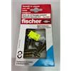 FISCHER TASSELLI IN OTTONE CON VITI TESTA ESAGONALE FISCHER 04551 PZ. 10 Ø FORO 6,5 MM