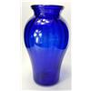 VASO ANFORA DESIGN CLASSICO ELEGANTE VETRO BLU IDEA PER LA CASA