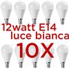 PROMO PACK 10 PEZZI - LAMPADINA LED 7W E14 LUCE BIANCA NEUTRA 4000K 710LUMEN