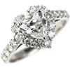 Nessuno Nuovissimo anello con diamanti a forma di cuore Pt900 1,105 ct E VS1 D0,80 ct...
