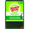Scotch-Brite Scour Pad Pagliette Resistenti, Ghisa, Verde, 8 Pads, 8 unità